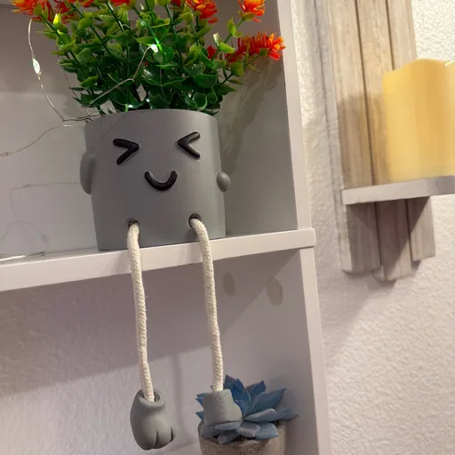 Cute Fake Plants, Flower Pots with String Lights, Fake Plants Artificial For Desk Décor, Office Decor for Women, Shelf Decor for Gift, Bathroom Small Plants Decoration, Mini Plants Window Sill Decor