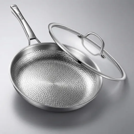 Titanium Hammered Pro Pan with Lid