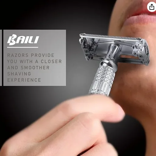 BAILI BD179 Butterfly Open TTO Double Edge Safety Razor
