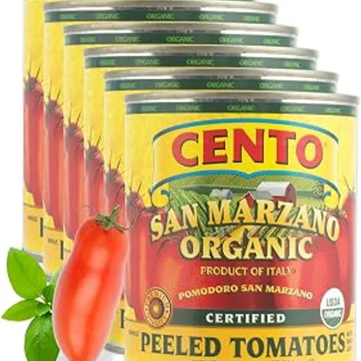 Cento Organic Certified San Marzano Whole Peeled Tomatoes, 28 oz, 6 Pack