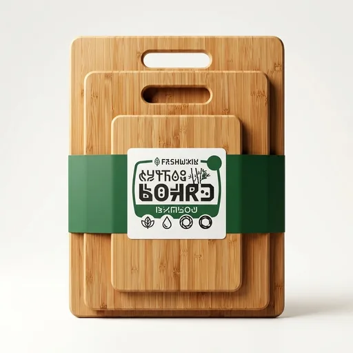 FreshwareBamboo Cutting Board Set of 3, Wooden Cutting Boards for Kitchen, Knife Friendly Food Grade Chopping Board, Lightweight with Hanging Hole for Easy Stor