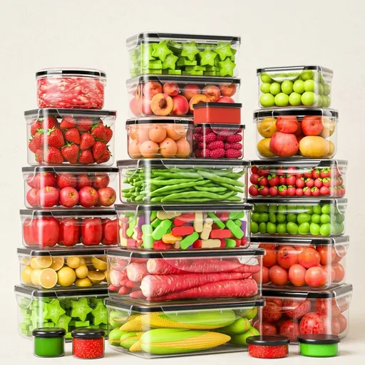 62 Pcs Large Food Storage Containers with Lids Airtight,Total 656OZ(31 Containers &31 Lids), Reusable BPA-Free Plastic Food Container for Kitchen Organization, Leakproof Meal-Prep Containers for Lunch