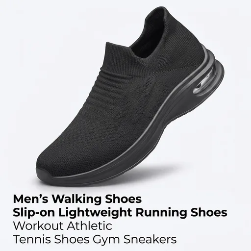 Mens Walking Shoes Slip on Lightweight Running Shoes Workout Athletic Tennis Shoes Gym they are very comfort even when worn all day walking or running also great for casual dress buy in different colors and styles I'm such you will be pleased with your purchase.