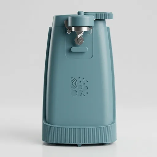 bella Electric Can Opener and Knife Sharpener, Removable Cutting Lever, Cord Storage, Stainless Steel Blade, Surf