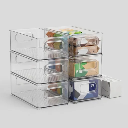 Stackable Refrigerator Organizer Bins