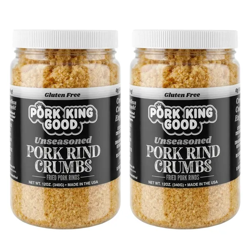 Pork King Good Unseasoned Pork Rind Panko Bread Crumbs