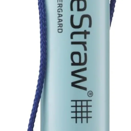 LifeStraw Personal Water Filter for Hiking, Travel and Emergency, Blue, 1PK | Water Filter for Hiking, Camping, Travel, and Emergency Preparedness, Removes Bacteria & Parasites