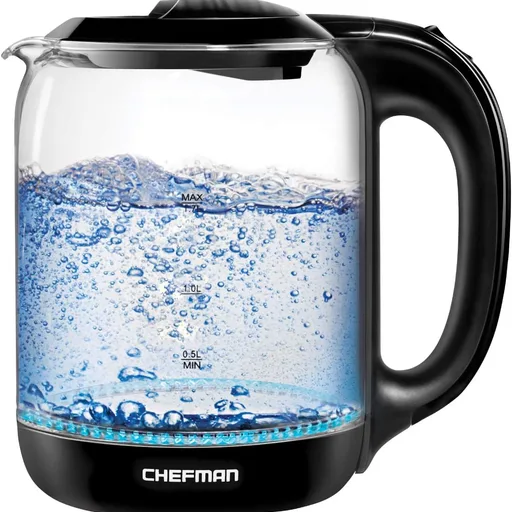 Chefman 1.7 Liter Electric Glass Tea Kettle