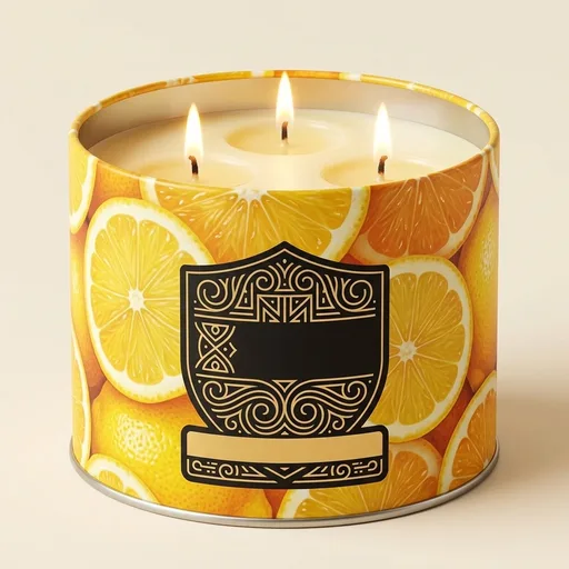 AOOVOO Citrus Lemon Odor Eliminating Candle - 3 Wick 12oz Long Lasting Highly Fragranced Candle, Eliminates 95% of Smoke, Food, Pet and Other Smells Quickly, Large Air Freshing Soy Candles
