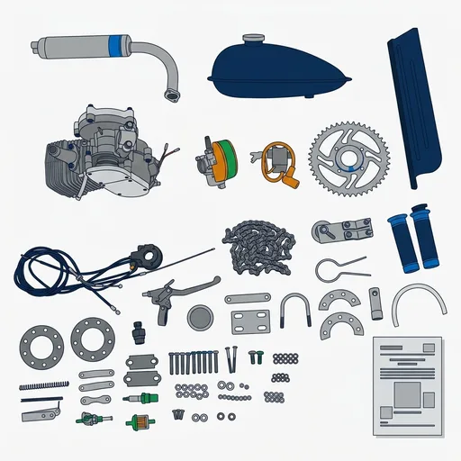 100CC 2 Stroke Bike Motor Kit