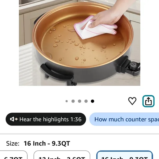 Extra Large Electric Skillet