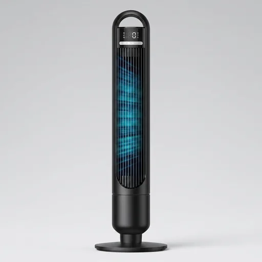 DREO Tower Fan for Bedroom, 90° Oscillating Standing Fans for Room with 4 Speeds, 3 Modes, 28dB Quiet for Sleep, 26ft/s Velocity, 8H Timer, Remote, Living Room, Office, Home, Black