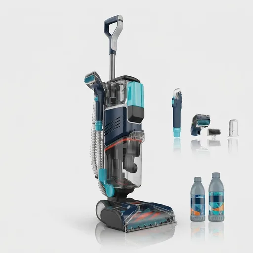 Shark R-EX200 CarpetXpert Deep Cleaner for Carpet, Rugs & Upholstery with StainStriker, Navy - Certified Refurbished