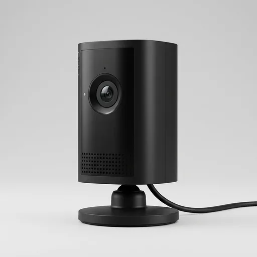 Ring Indoor Cam Plus (newest model), Home or business security, Retinal 2K for crisp, true-to-life video quality, 4x Enhanced Zoom, Low-Light Sight, Black