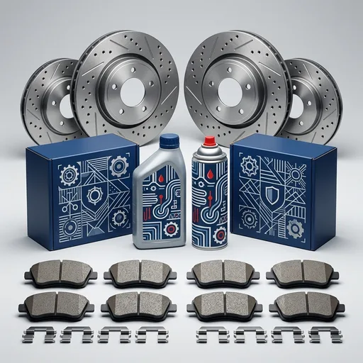 Detroit Axle - Brake Kit for Chevy GMC Silverado Sierra 1500 Tahoe Yukon XL | Suburban Escalade ESV Drilled Disc Rotors Ceramic Brake Pads Replacement 12.99" Front & 13.58" Rear Rotor