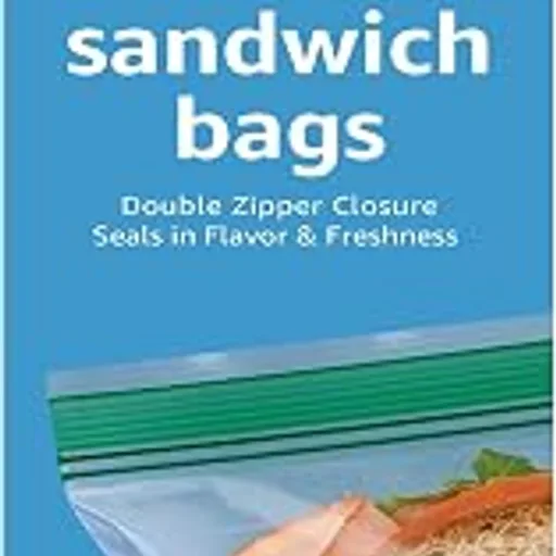 Amazon Basics Reclosable Double Zipper Sandwich Storage Bags
