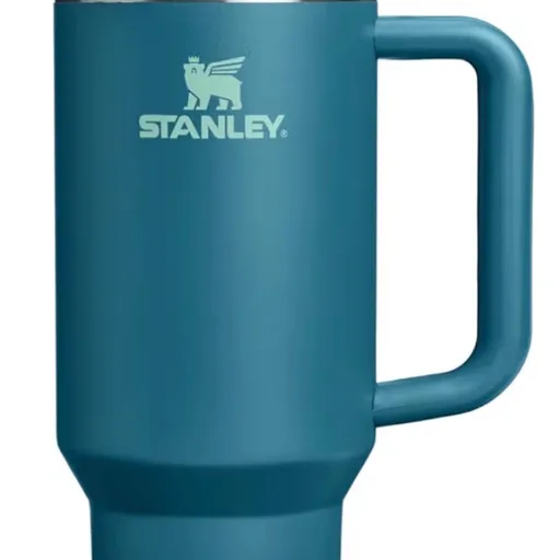 STANLEY Quencher H2.0 Tumbler with Handle and Straw 40 oz | Flowstate 3-Position Lid | Cup Holder Compatible for Travel | Insulated Stainless Steel Cup | BPA-Free | Coastal Teal