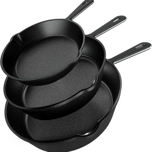 Utopia Kitchen Cast Iron Skillet Set