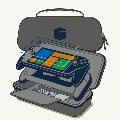 SyVend Carrying Case for ROG Xbox Ally/Ally X 2025, All-in-One Accessories