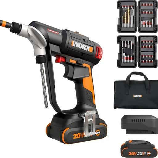 WORX Cordless Drill Driver, 20V Brushless, SwitchDriver 2-in-1, WX177L.2