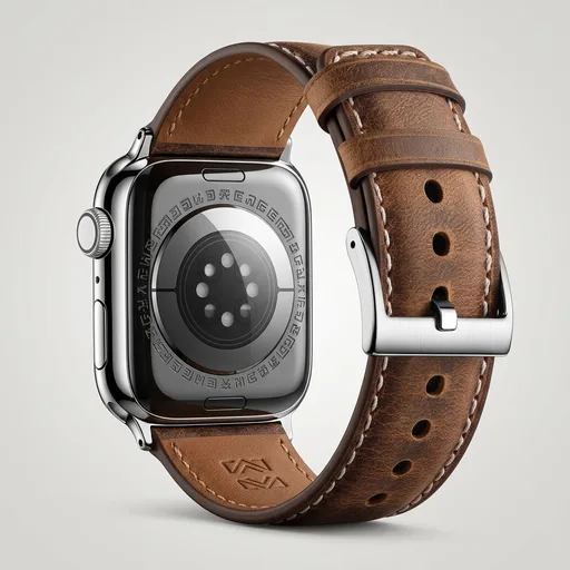 SNBLK Vintage Leather Band Compatible with Apple Watch Bands for Men Women