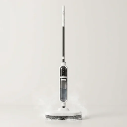 Livatro Scrubbing Steam Mop for Floor Cleaning with Rotating Pads Steamer