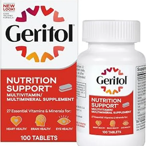 GeritolMultivitamin Supplement, 27 Essential Vitamins & Minerals, 100 Tabs