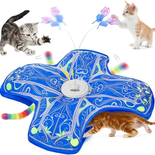 Interactive Cat Toys for Indoor Cats,Automatic Kitten Tunnel Toy