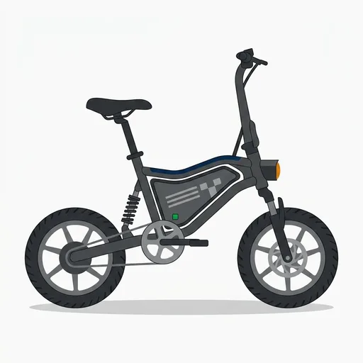 ANCHEER 14" Folding Electric Bike for Adults, 19.8MPH Commuter City Ebike