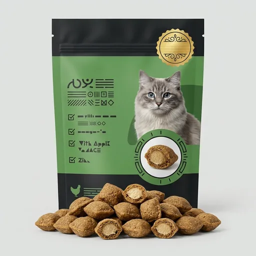 Cat Hairball Remedy Treats - Dual Texture Crunchy Creamy Hairball Treatment for Cats, Furball Relief Control Supplement with Fiber, Fish Oil for Indoor Cats Skin Coat Digestion (30-Day Supply)