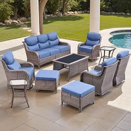 Luxury High Back Outdoor Furniture Set