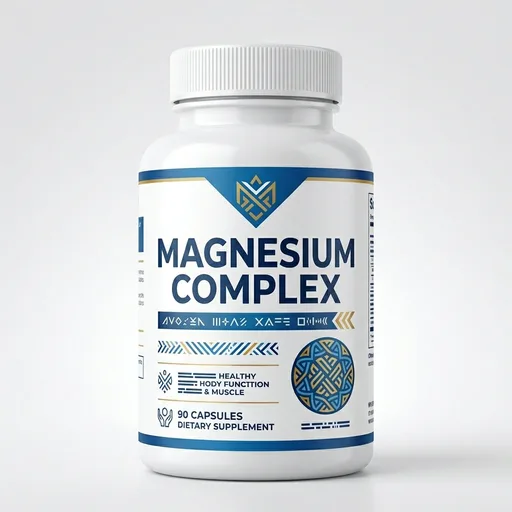 Magnesium Complex 7 Elemental Magnesium Supplement 1000mg – Magnesium Glycinate, Citrate, Malate, Taurate, Oxide, Aspartate, Orotate Non-GMO 90 Capsules (Pack of 1)