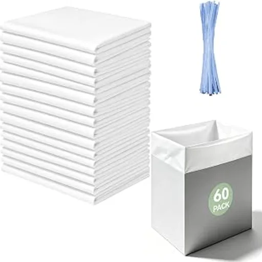 2.6 MIL Trash Compactor Bags for Kitchen, 15-Inch Heavy Duty, 60 Pack