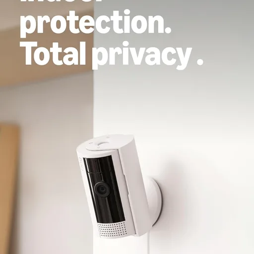 Ring Indoor Cam, Home or business security in 1080p HD video, White