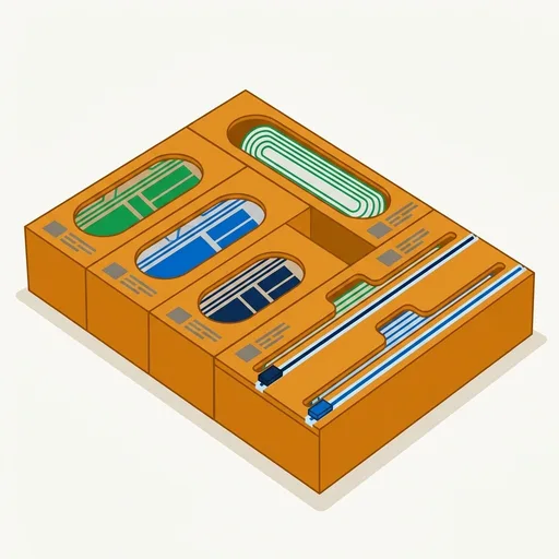 Ziplock Bag Organizer for Kitchen Drawer, 5-Slot | Bamboo, 5 Independent Boxes, Slide Cutter, Magnetic Lid, Space-Saving Drawer Organizer