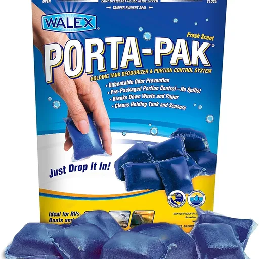 Walex Porta-Pak RV Toilet Treatment Drop-Ins - Fresh Scent, 10-Pack