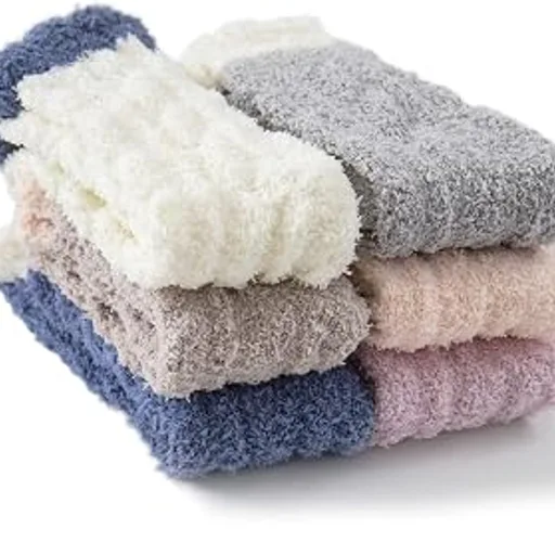TEHOOKWarm & Cozy Gifts for Women, Fluffy Fuzzy Plush Sleeping Slipper Socks - Soft Warm Fabric