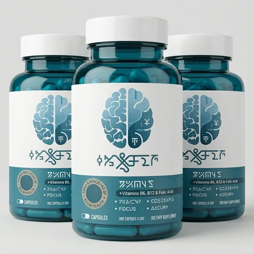 NEURIVA Plus Brain Supplement for Memory, Focus & Concentration + Cognitive Function with Clinically Tested Nootropics Phosphatidylserine and Neurofactor, VIT B6 & B12, 30 Count Capsules (3 Pack)
