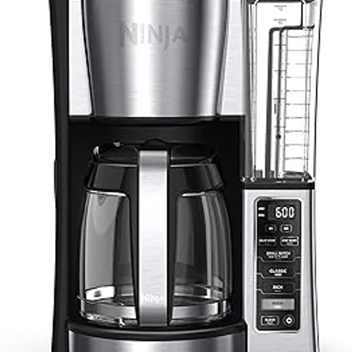 Ninja Fresh Brew Coffee Maker, 12 Cup Glass Carafe, Stainless Steel, CE251