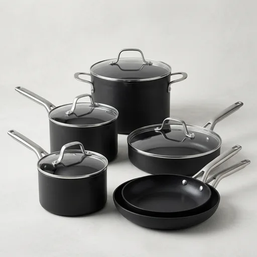 CalphalonHard-Anodized Nonstick 10-Piece Cookware Set