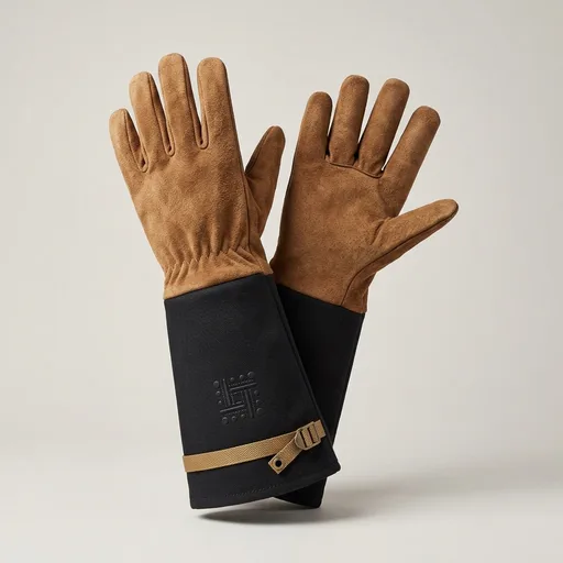 HANDLANDY Pigskin Leather Rose Pruning Gloves