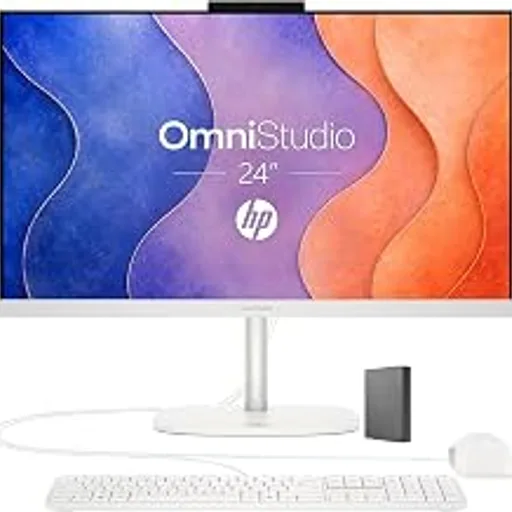 HP24“ OmniStudio All-in-One Desktop Computer, 16GB DDR5 RAM, 640GB Storage