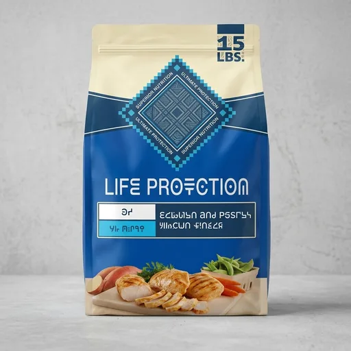 Blue Buffalo Life Protection Formula Chicken & Brown Rice Senior Dry Dog Food, Supports Immunity With Antioxidant-Rich LifeSource Bits, Promotes Healthy Muscle Development, Skin & Coat Health, 15 lbs.