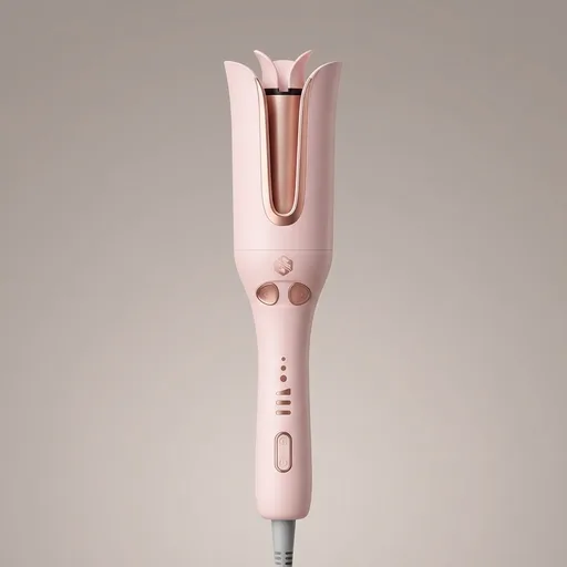 Ufree Automatic Rotating Curling Iron, 1 Inch Ceramic Curling Wand, 1-Click Hair Curler with 3 Heat & Timers, Anti-Scald Design, 1M Ionic Care, Dual Voltage for Travel Beach Waves, Rose Gold