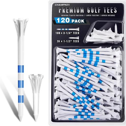 CHAMPKEY Advanced 5-Prong Plastic Golf Tees