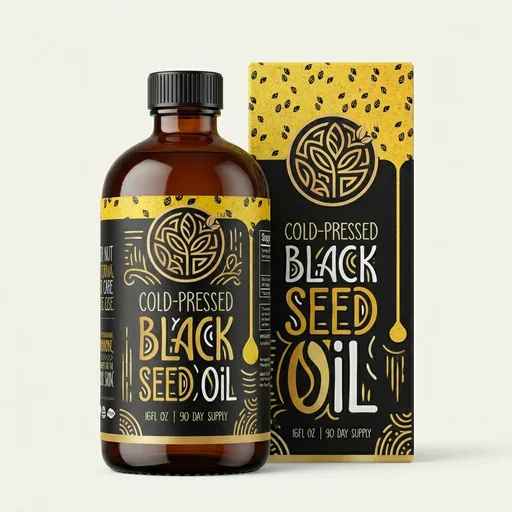 MAJU's Black Seed Oil 16oz: 2X Thymoquinone, Cold Pressed Turkish Black Cumin Nigella Sativa Seed Oil (Better Than Organic), Non-GMO, 100% Liquid Pure Blackseed, Glass Bottle