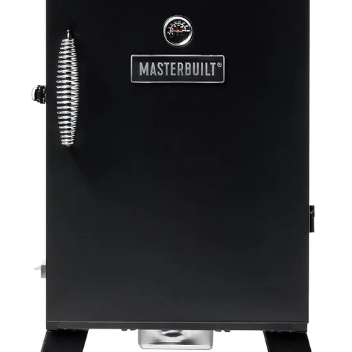 Masterbuilt® 30-inch Electric Vertical BBQ Smoker with Analog Temperature Control, Chrome Smoking Racks and 535 Cooking Square Inches in Black, Model MB20070210