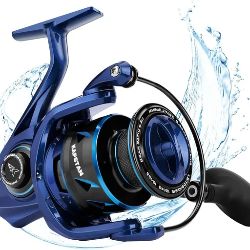 KastKing Kapstan & Elite Saltwater Spinning Fishing Reels | Max Drag: 55 lb, Aluminum Frame, IPX6 Waterproof, Corrosion-Resistant Bearing System, Big Game, For Saltwater