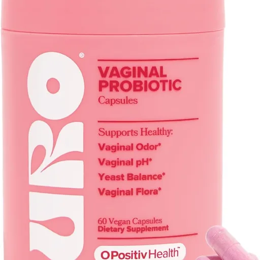 O Positiv URO Vaginal Probiotics for Women pH Balance with Prebiotics & Lactobacillus – Vaginal Health Supplement – Support Healthy Vaginal Odor & Flora, 60 Count (Pack of 1), 1 Month Supply
