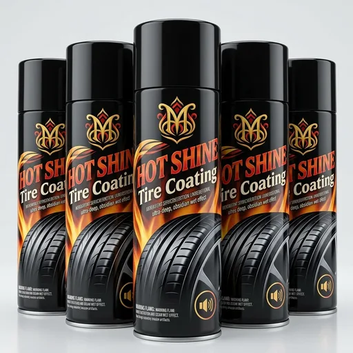 Meguiar's Hot Shine High Gloss Tire Coating, 6 Pack (6 x 15 oz = 90 oz Total) Aerosol Tire Shine Spray for Deep Black Wet Look Tires on Cars Trucks and SUVs After Car Wash Detailing